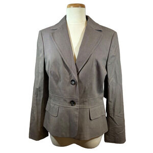 NEW Ann Taylor Womens Taylored Blazer Two Button Size 12 Msrp$218 Lined Career